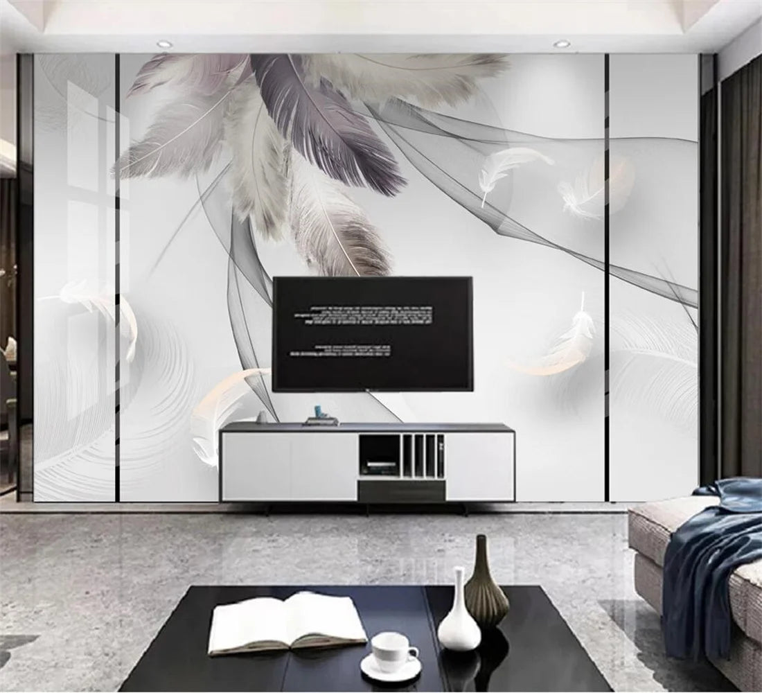 White Marble and Smoke Swirls