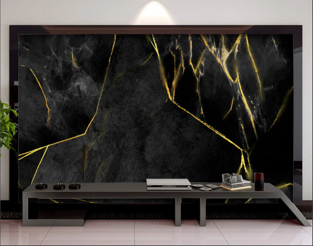 Black and Gold Marble