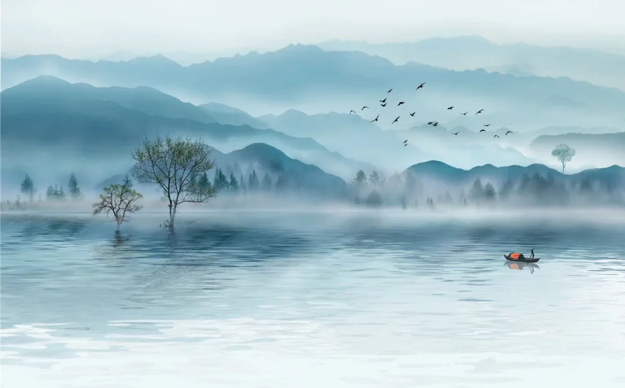 Misty Lake and Mountains, photo 14