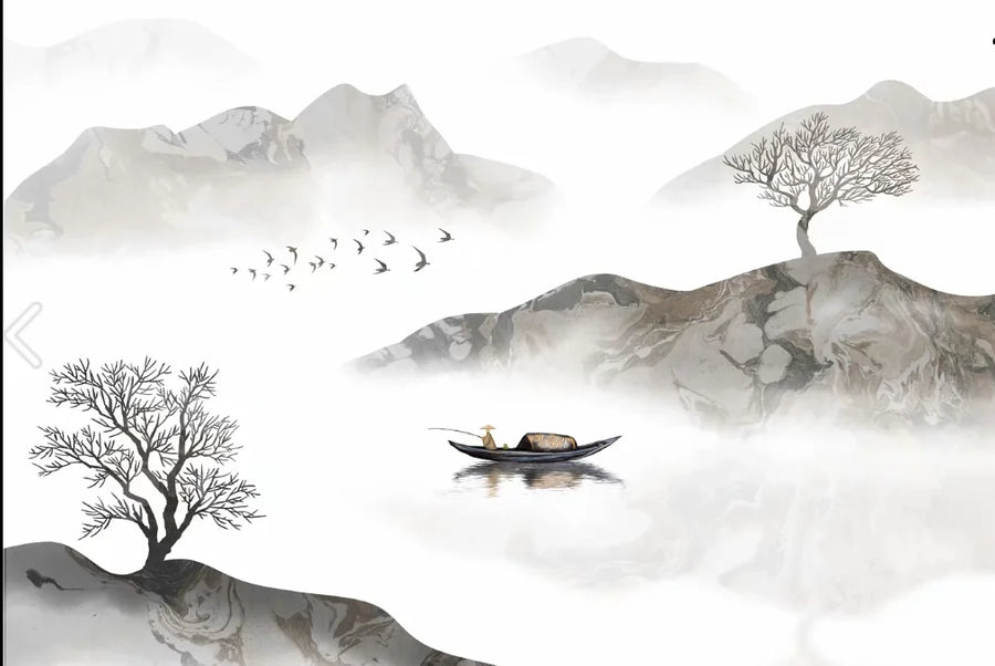 Misty Lake and Mountains, photo 13