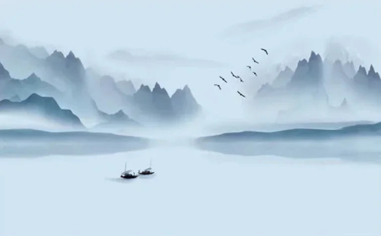 Misty Lake and Mountains, photo 12