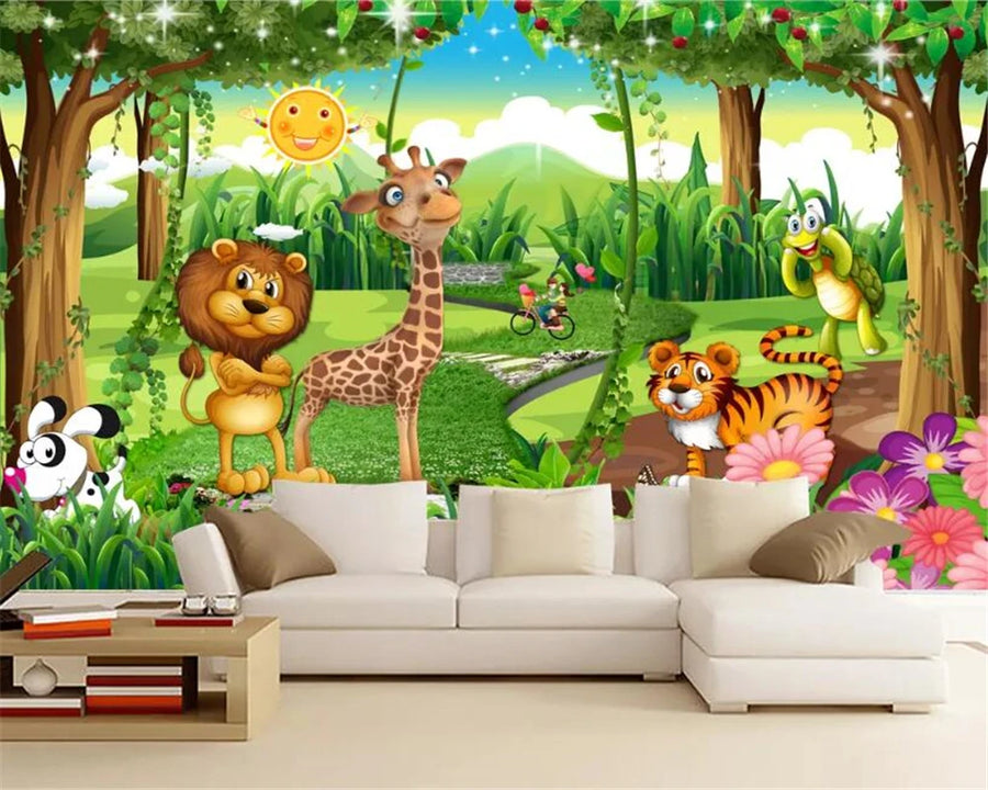 Fantasy Forest with Giraffe and Lion, photo 4