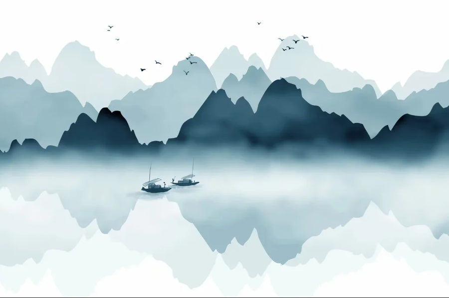 Misty Lake and Mountains, photo 15