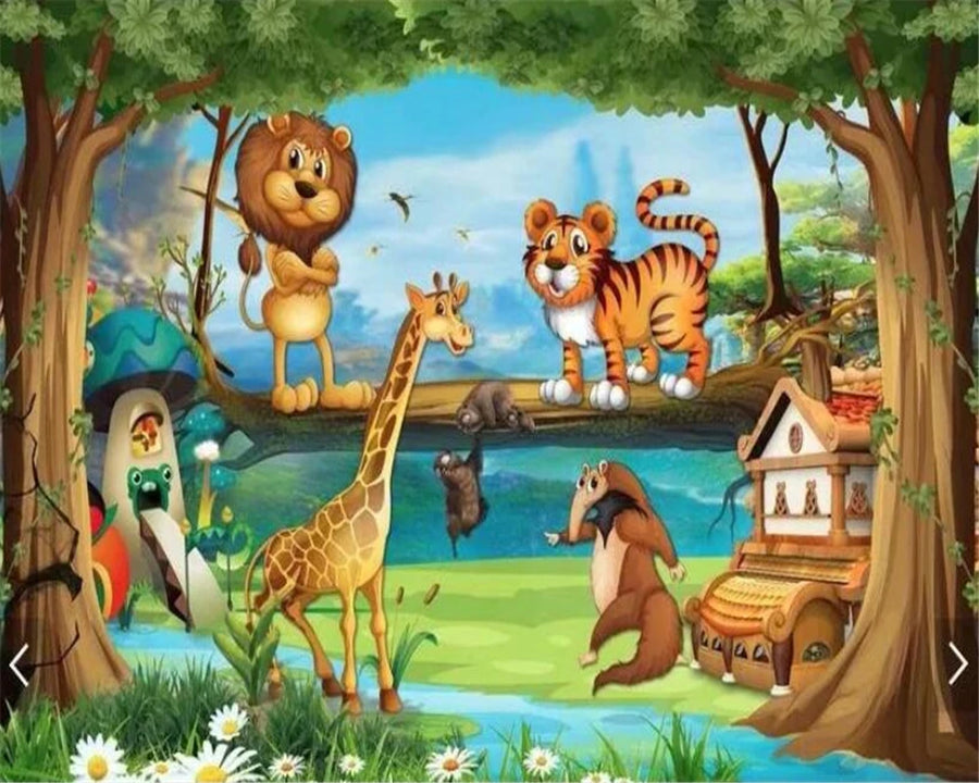 Rainbow and Hand-drawn Animals, photo 4