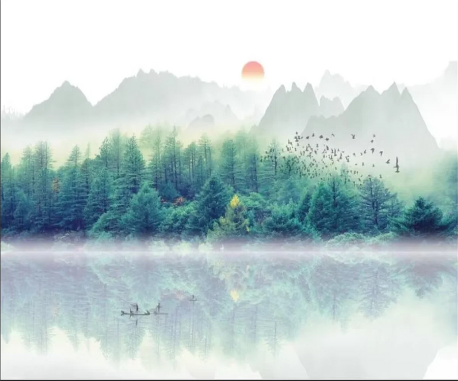 Golden Mountains and Birds, photo 5