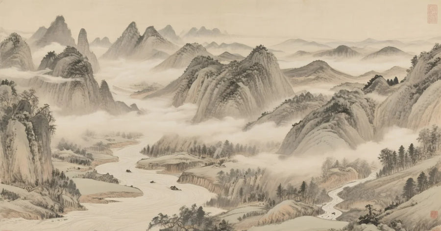 Ink Landscape with Great Tree, photo 7