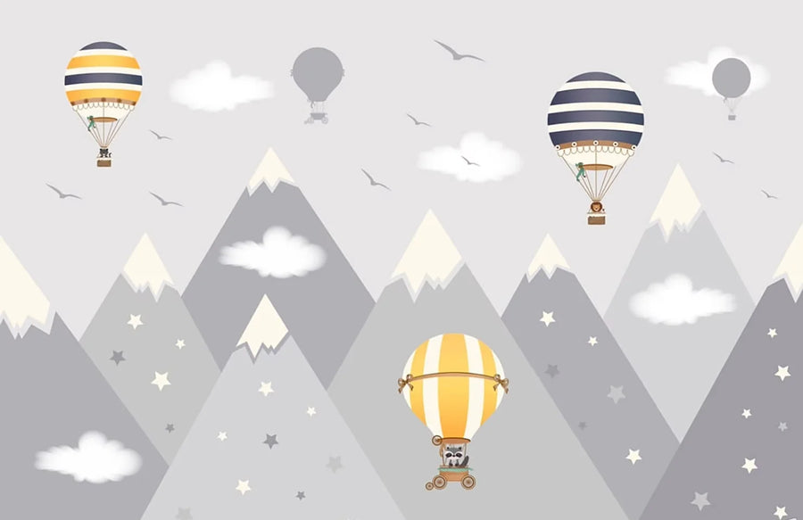 Hot Air Balloons and Little Illustrated Animals, photo 9