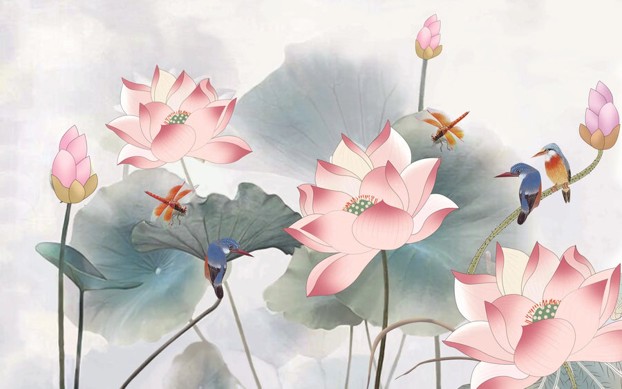 Ink Lotus and Bird, photo 10