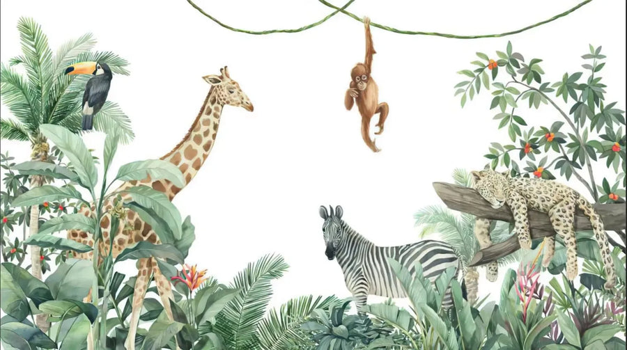 Rainforest with Zebra and Elephant, photo 7