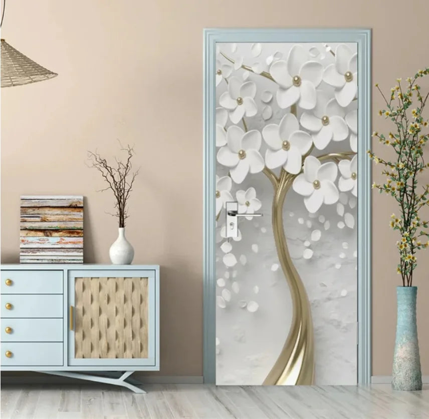 White Marble Door Sticker, photo 13