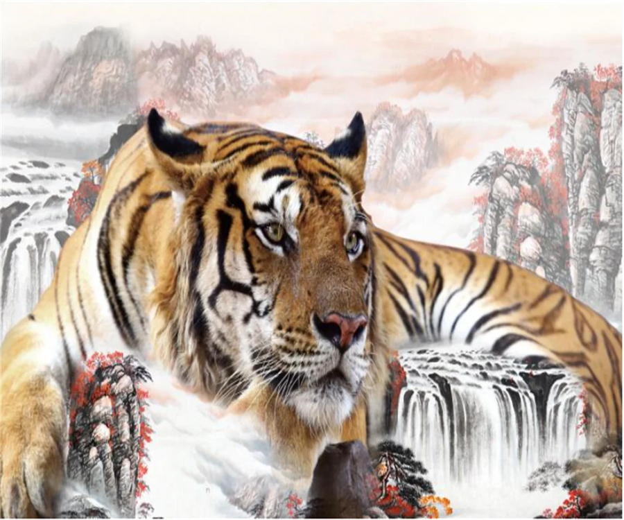 Tiger in the Snow, Oil Painting, photo 4