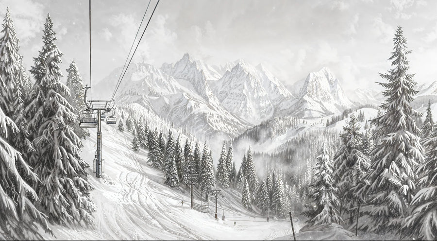Snowy Forest and Lake, photo 4