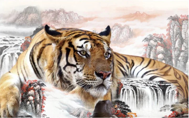 Tiger in the Snow, Oil Painting, photo 8