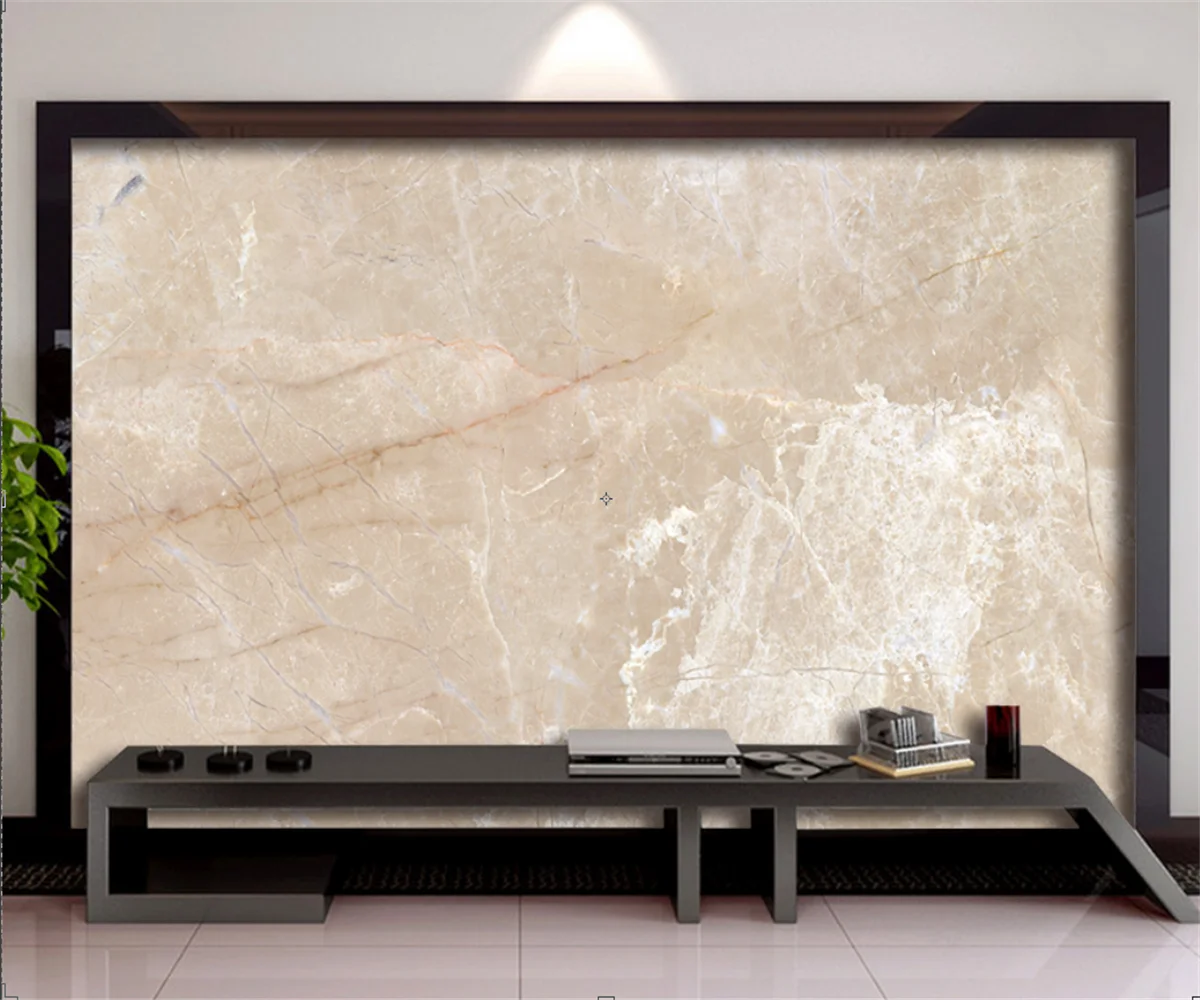 Yellow Marble with Gold Leaf