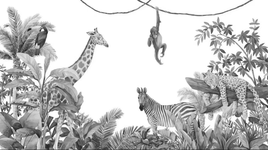 Rainforest with Zebra and Elephant, photo 8
