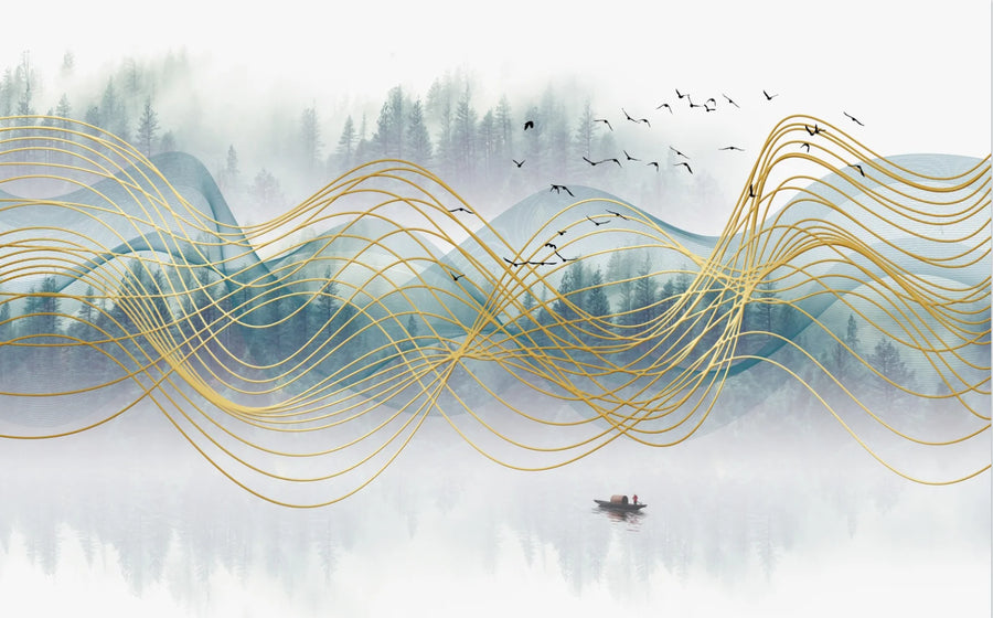 Golden Mountains and Birds, photo 20