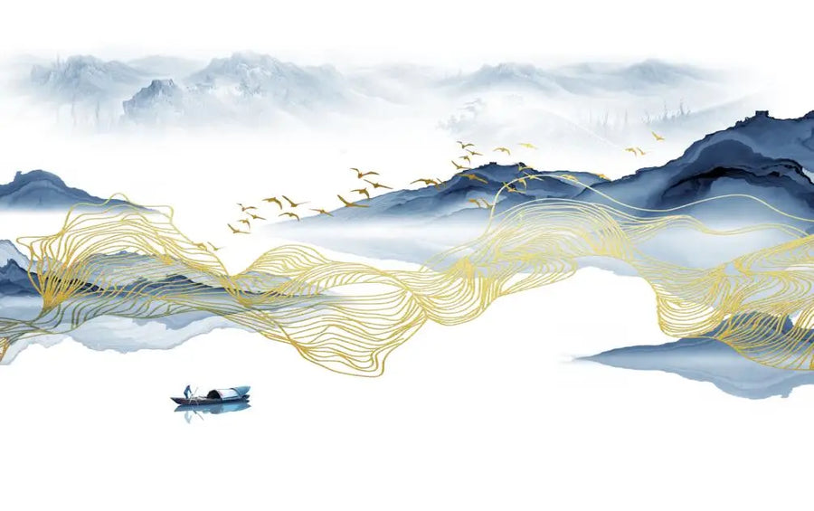 Golden Mountains and Birds, photo 9