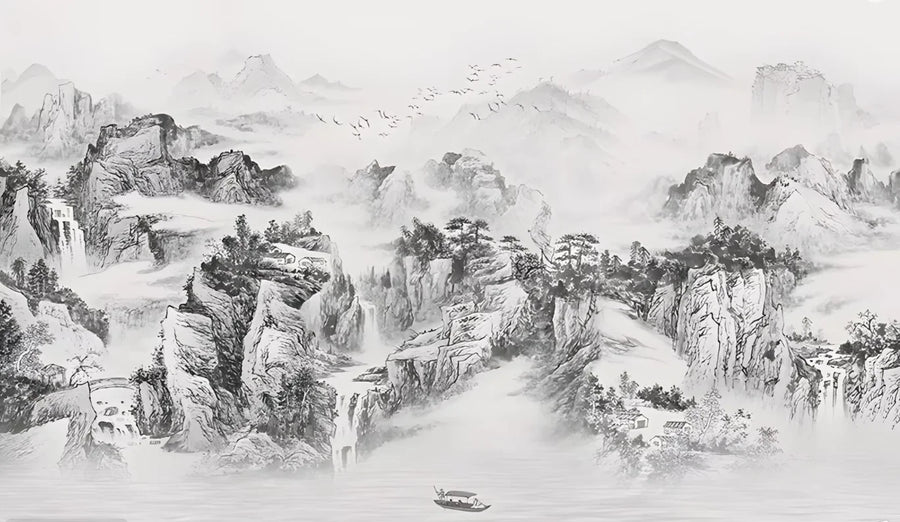 Ink Landscape with Great Tree, photo 9