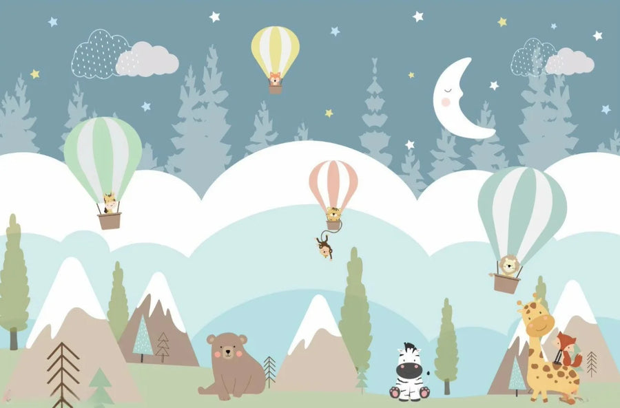 Hot Air Balloons and Little Illustrated Animals, photo 7